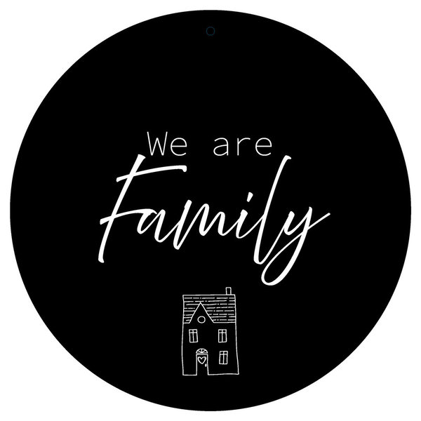 Dekoboard "We are family"